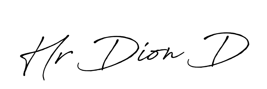 Create a beautiful signature design for name Hr Dion D. With this signature (Antro_Vectra_Bolder) fonts, you can make a handwritten signature for free. Hr Dion D signature style 7 images and pictures png