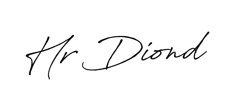 Make a beautiful signature design for name Hr Diond. Use this online signature maker to create a handwritten signature for free. Hr Diond signature style 7 images and pictures png