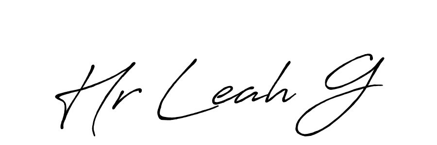 Also You can easily find your signature by using the search form. We will create Hr Leah G name handwritten signature images for you free of cost using Antro_Vectra_Bolder sign style. Hr Leah G signature style 7 images and pictures png