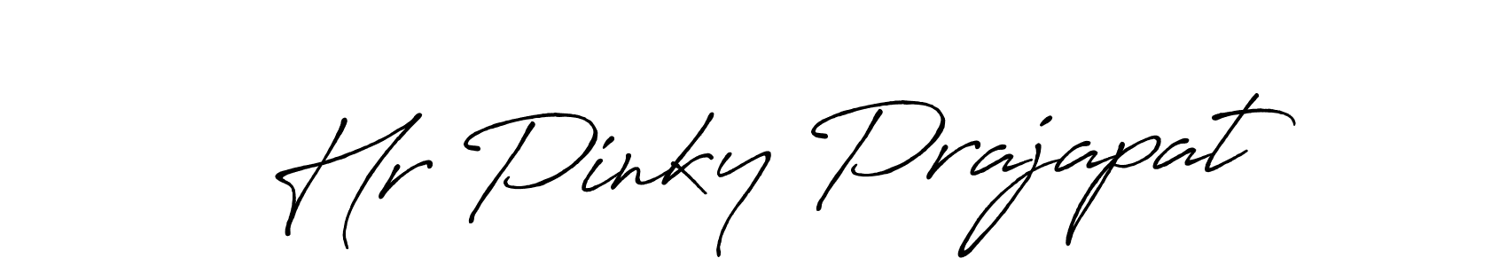 if you are searching for the best signature style for your name Hr Pinky Prajapat. so please give up your signature search. here we have designed multiple signature styles  using Antro_Vectra_Bolder. Hr Pinky Prajapat signature style 7 images and pictures png