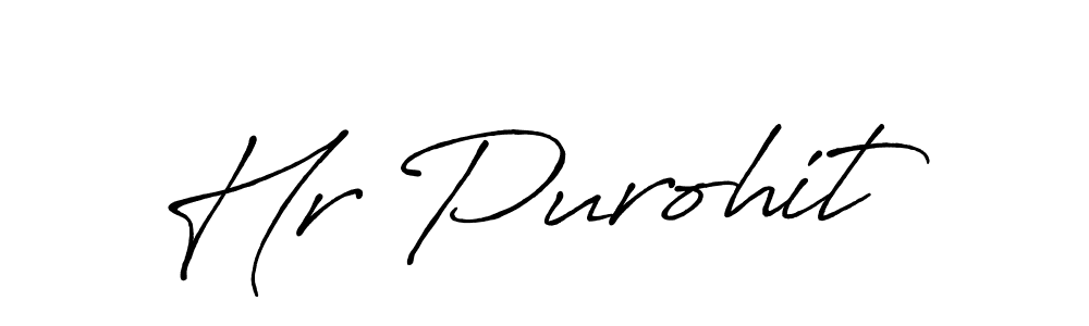 Also You can easily find your signature by using the search form. We will create Hr Purohit name handwritten signature images for you free of cost using Antro_Vectra_Bolder sign style. Hr Purohit signature style 7 images and pictures png