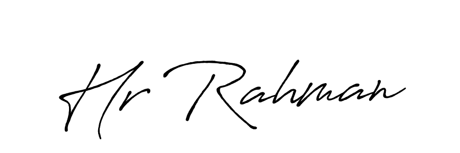 How to make Hr Rahman signature? Antro_Vectra_Bolder is a professional autograph style. Create handwritten signature for Hr Rahman name. Hr Rahman signature style 7 images and pictures png