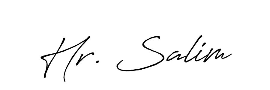 You should practise on your own different ways (Antro_Vectra_Bolder) to write your name (Hr. Salim) in signature. don't let someone else do it for you. Hr. Salim signature style 7 images and pictures png