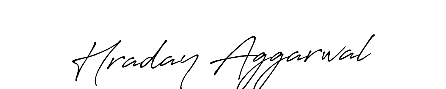 Make a short Hraday Aggarwal signature style. Manage your documents anywhere anytime using Antro_Vectra_Bolder. Create and add eSignatures, submit forms, share and send files easily. Hraday Aggarwal signature style 7 images and pictures png