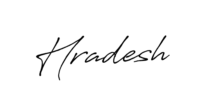 Create a beautiful signature design for name Hradesh. With this signature (Antro_Vectra_Bolder) fonts, you can make a handwritten signature for free. Hradesh signature style 7 images and pictures png