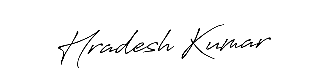It looks lik you need a new signature style for name Hradesh Kumar. Design unique handwritten (Antro_Vectra_Bolder) signature with our free signature maker in just a few clicks. Hradesh Kumar signature style 7 images and pictures png