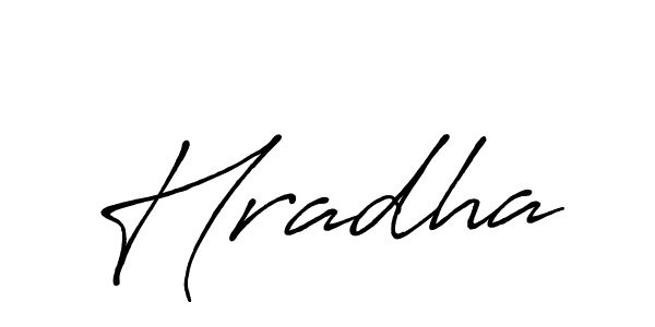 Make a beautiful signature design for name Hradha. With this signature (Antro_Vectra_Bolder) style, you can create a handwritten signature for free. Hradha signature style 7 images and pictures png