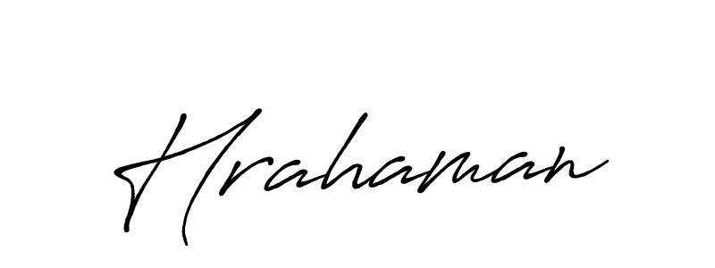 How to make Hrahaman name signature. Use Antro_Vectra_Bolder style for creating short signs online. This is the latest handwritten sign. Hrahaman signature style 7 images and pictures png