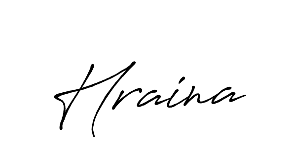 Make a beautiful signature design for name Hraina. With this signature (Antro_Vectra_Bolder) style, you can create a handwritten signature for free. Hraina signature style 7 images and pictures png
