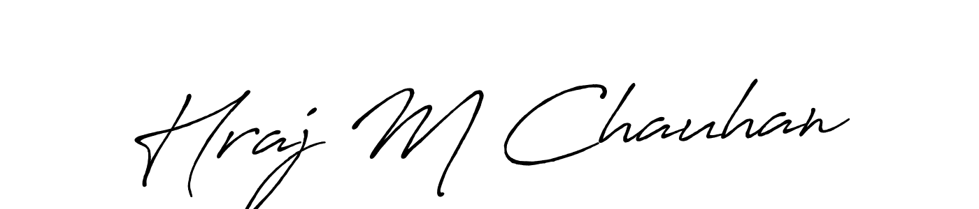 Make a short Hraj M Chauhan signature style. Manage your documents anywhere anytime using Antro_Vectra_Bolder. Create and add eSignatures, submit forms, share and send files easily. Hraj M Chauhan signature style 7 images and pictures png