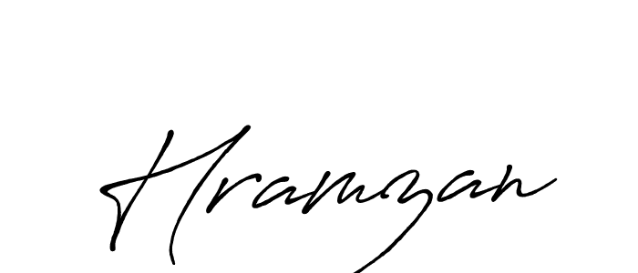 Hramzan stylish signature style. Best Handwritten Sign (Antro_Vectra_Bolder) for my name. Handwritten Signature Collection Ideas for my name Hramzan. Hramzan signature style 7 images and pictures png
