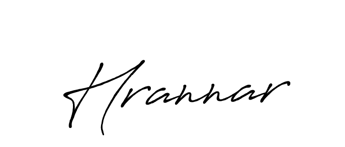 Make a beautiful signature design for name Hrannar. With this signature (Antro_Vectra_Bolder) style, you can create a handwritten signature for free. Hrannar signature style 7 images and pictures png