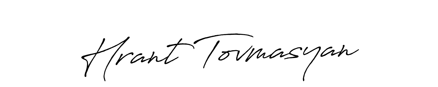 This is the best signature style for the Hrant Tovmasyan name. Also you like these signature font (Antro_Vectra_Bolder). Mix name signature. Hrant Tovmasyan signature style 7 images and pictures png