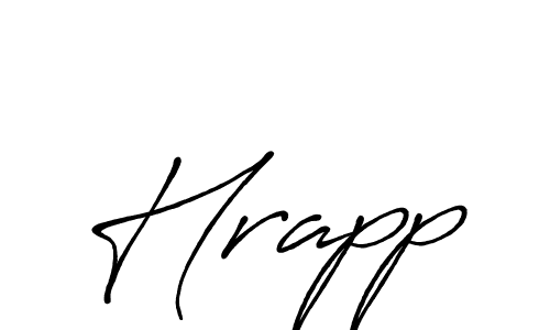 Make a beautiful signature design for name Hrapp. With this signature (Antro_Vectra_Bolder) style, you can create a handwritten signature for free. Hrapp signature style 7 images and pictures png