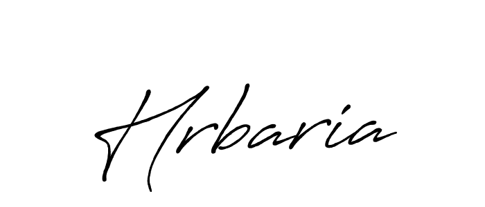 How to make Hrbaria signature? Antro_Vectra_Bolder is a professional autograph style. Create handwritten signature for Hrbaria name. Hrbaria signature style 7 images and pictures png