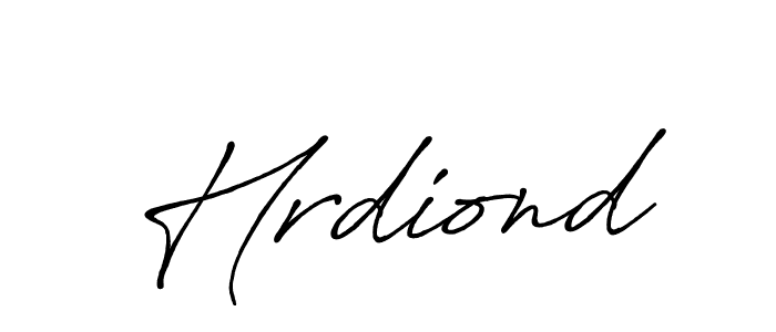 Create a beautiful signature design for name Hrdiond. With this signature (Antro_Vectra_Bolder) fonts, you can make a handwritten signature for free. Hrdiond signature style 7 images and pictures png