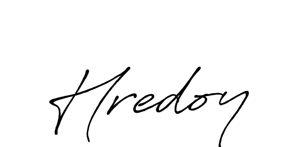 Make a beautiful signature design for name Hredoy. With this signature (Antro_Vectra_Bolder) style, you can create a handwritten signature for free. Hredoy signature style 7 images and pictures png