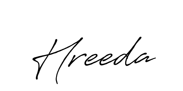 How to make Hreeda name signature. Use Antro_Vectra_Bolder style for creating short signs online. This is the latest handwritten sign. Hreeda signature style 7 images and pictures png