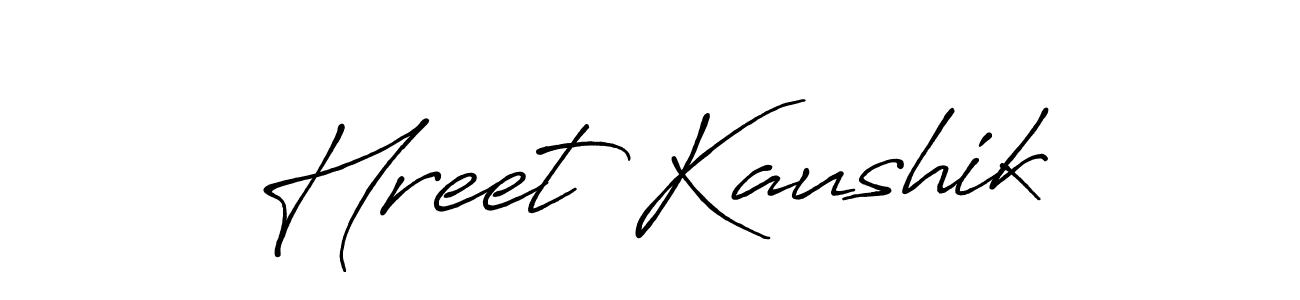 You can use this online signature creator to create a handwritten signature for the name Hreet Kaushik. This is the best online autograph maker. Hreet Kaushik signature style 7 images and pictures png