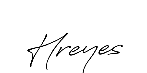 Also You can easily find your signature by using the search form. We will create Hreyes name handwritten signature images for you free of cost using Antro_Vectra_Bolder sign style. Hreyes signature style 7 images and pictures png