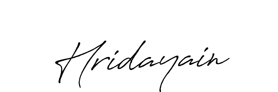 Make a beautiful signature design for name Hridayain. With this signature (Antro_Vectra_Bolder) style, you can create a handwritten signature for free. Hridayain signature style 7 images and pictures png