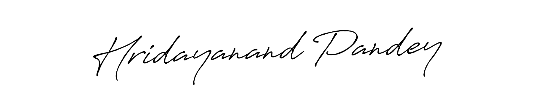 Hridayanand Pandey stylish signature style. Best Handwritten Sign (Antro_Vectra_Bolder) for my name. Handwritten Signature Collection Ideas for my name Hridayanand Pandey. Hridayanand Pandey signature style 7 images and pictures png