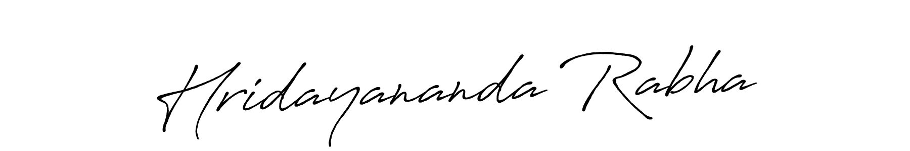 Also we have Hridayananda Rabha name is the best signature style. Create professional handwritten signature collection using Antro_Vectra_Bolder autograph style. Hridayananda Rabha signature style 7 images and pictures png