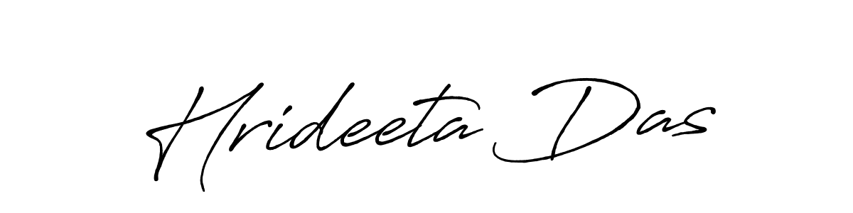How to make Hrideeta Das name signature. Use Antro_Vectra_Bolder style for creating short signs online. This is the latest handwritten sign. Hrideeta Das signature style 7 images and pictures png