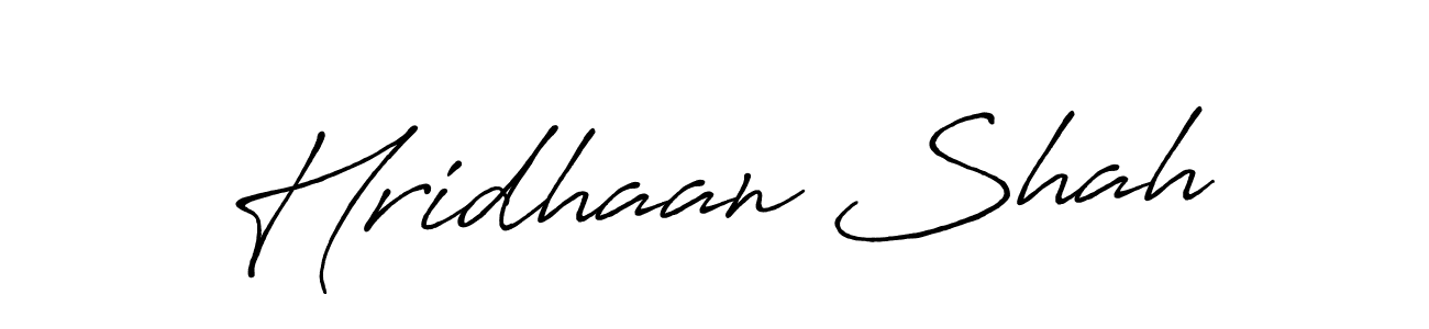 Antro_Vectra_Bolder is a professional signature style that is perfect for those who want to add a touch of class to their signature. It is also a great choice for those who want to make their signature more unique. Get Hridhaan Shah name to fancy signature for free. Hridhaan Shah signature style 7 images and pictures png