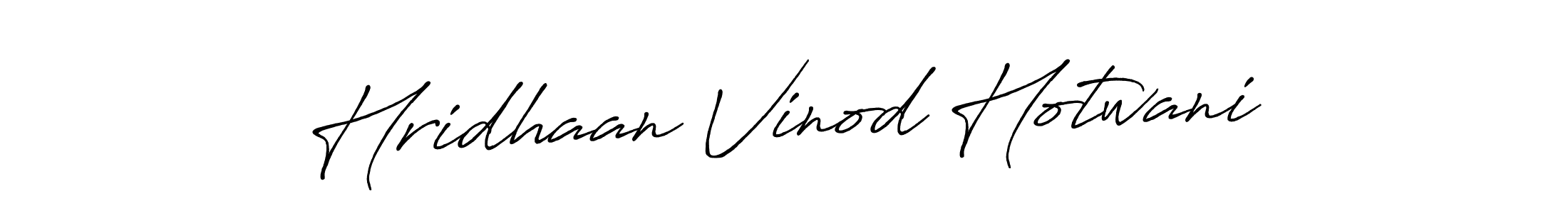 Also we have Hridhaan Vinod Hotwani name is the best signature style. Create professional handwritten signature collection using Antro_Vectra_Bolder autograph style. Hridhaan Vinod Hotwani signature style 7 images and pictures png