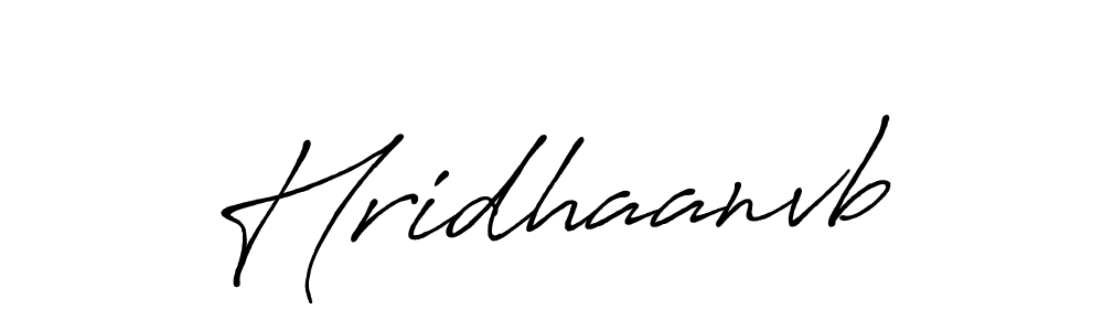 How to make Hridhaanvb signature? Antro_Vectra_Bolder is a professional autograph style. Create handwritten signature for Hridhaanvb name. Hridhaanvb signature style 7 images and pictures png