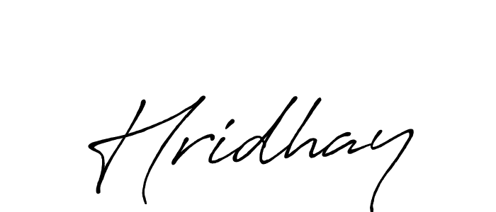 Design your own signature with our free online signature maker. With this signature software, you can create a handwritten (Antro_Vectra_Bolder) signature for name Hridhay. Hridhay signature style 7 images and pictures png