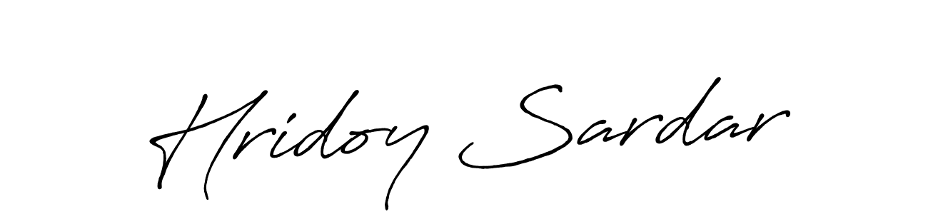 Design your own signature with our free online signature maker. With this signature software, you can create a handwritten (Antro_Vectra_Bolder) signature for name Hridoy Sardar. Hridoy Sardar signature style 7 images and pictures png