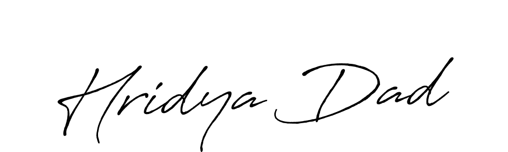 You can use this online signature creator to create a handwritten signature for the name Hridya Dad. This is the best online autograph maker. Hridya Dad signature style 7 images and pictures png