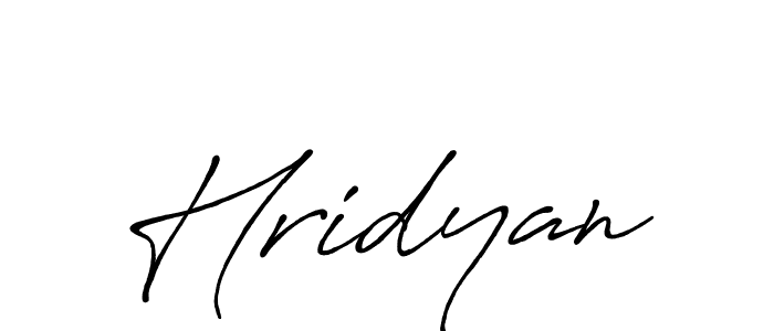 Hridyan stylish signature style. Best Handwritten Sign (Antro_Vectra_Bolder) for my name. Handwritten Signature Collection Ideas for my name Hridyan. Hridyan signature style 7 images and pictures png