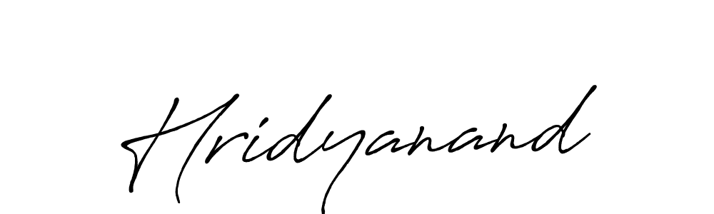 Also we have Hridyanand name is the best signature style. Create professional handwritten signature collection using Antro_Vectra_Bolder autograph style. Hridyanand signature style 7 images and pictures png