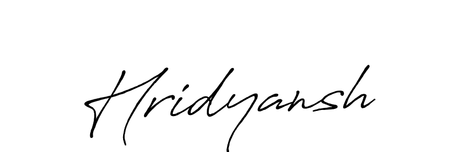Also You can easily find your signature by using the search form. We will create Hridyansh name handwritten signature images for you free of cost using Antro_Vectra_Bolder sign style. Hridyansh signature style 7 images and pictures png