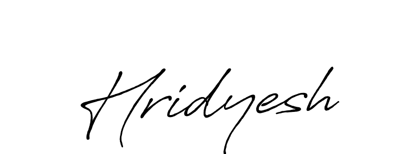 Design your own signature with our free online signature maker. With this signature software, you can create a handwritten (Antro_Vectra_Bolder) signature for name Hridyesh. Hridyesh signature style 7 images and pictures png