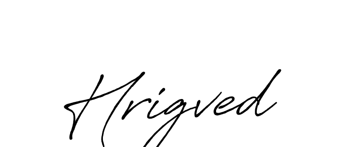 How to make Hrigved signature? Antro_Vectra_Bolder is a professional autograph style. Create handwritten signature for Hrigved name. Hrigved signature style 7 images and pictures png