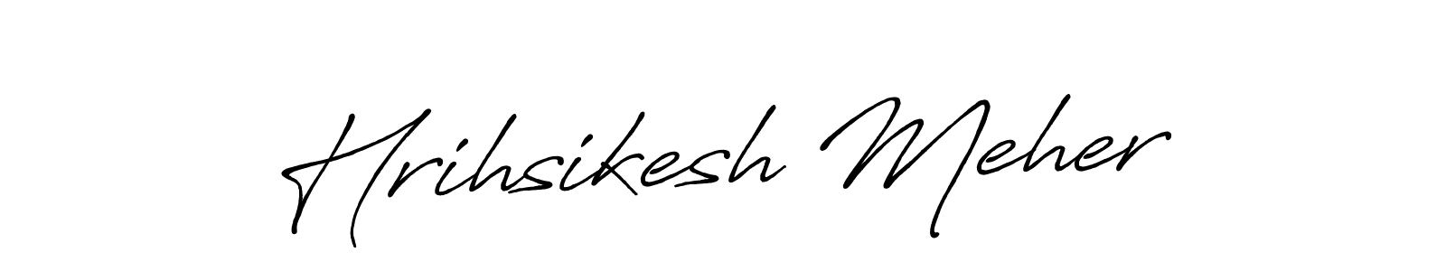Similarly Antro_Vectra_Bolder is the best handwritten signature design. Signature creator online .You can use it as an online autograph creator for name Hrihsikesh Meher. Hrihsikesh Meher signature style 7 images and pictures png