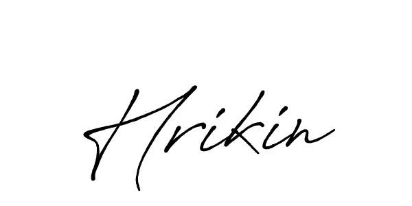 Use a signature maker to create a handwritten signature online. With this signature software, you can design (Antro_Vectra_Bolder) your own signature for name Hrikin. Hrikin signature style 7 images and pictures png