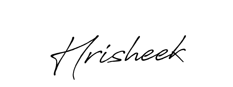 Use a signature maker to create a handwritten signature online. With this signature software, you can design (Antro_Vectra_Bolder) your own signature for name Hrisheek. Hrisheek signature style 7 images and pictures png