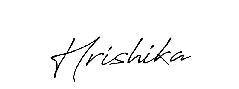 Create a beautiful signature design for name Hrishika. With this signature (Antro_Vectra_Bolder) fonts, you can make a handwritten signature for free. Hrishika signature style 7 images and pictures png