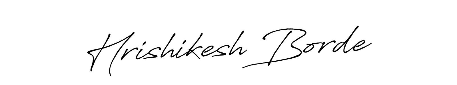 How to make Hrishikesh Borde name signature. Use Antro_Vectra_Bolder style for creating short signs online. This is the latest handwritten sign. Hrishikesh Borde signature style 7 images and pictures png