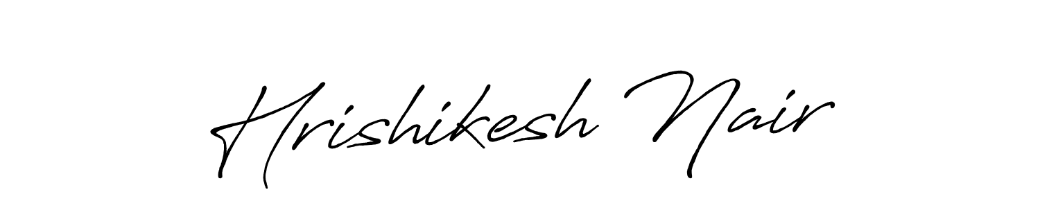 Use a signature maker to create a handwritten signature online. With this signature software, you can design (Antro_Vectra_Bolder) your own signature for name Hrishikesh Nair. Hrishikesh Nair signature style 7 images and pictures png