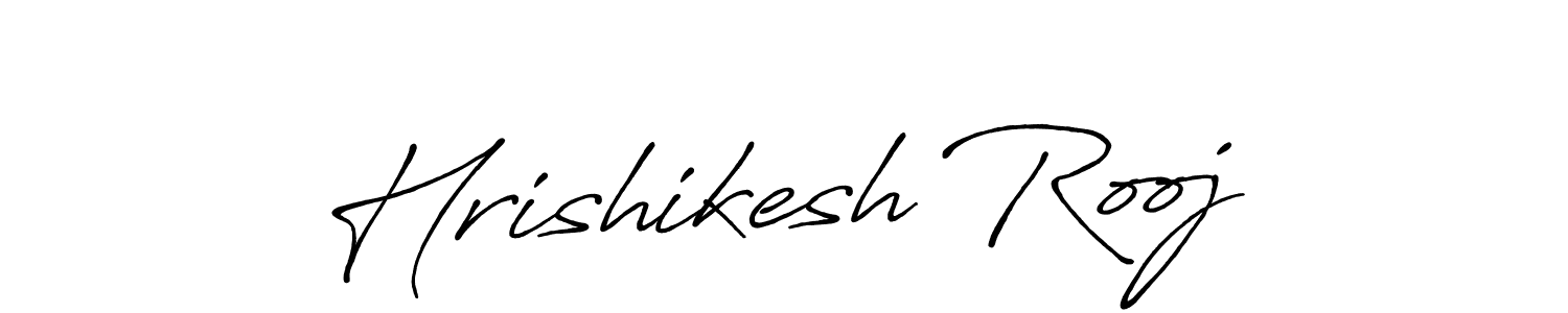 Hrishikesh Rooj stylish signature style. Best Handwritten Sign (Antro_Vectra_Bolder) for my name. Handwritten Signature Collection Ideas for my name Hrishikesh Rooj. Hrishikesh Rooj signature style 7 images and pictures png