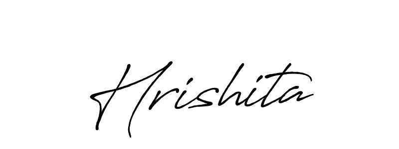 Create a beautiful signature design for name Hrishita. With this signature (Antro_Vectra_Bolder) fonts, you can make a handwritten signature for free. Hrishita signature style 7 images and pictures png