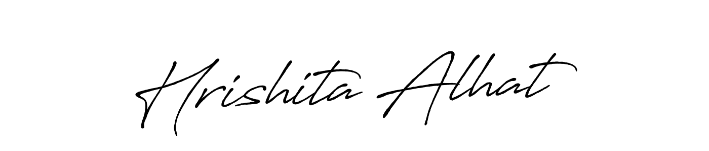 Similarly Antro_Vectra_Bolder is the best handwritten signature design. Signature creator online .You can use it as an online autograph creator for name Hrishita Alhat. Hrishita Alhat signature style 7 images and pictures png