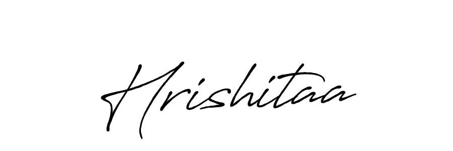 Similarly Antro_Vectra_Bolder is the best handwritten signature design. Signature creator online .You can use it as an online autograph creator for name Hrishitaa. Hrishitaa signature style 7 images and pictures png