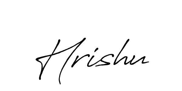 if you are searching for the best signature style for your name Hrishu. so please give up your signature search. here we have designed multiple signature styles  using Antro_Vectra_Bolder. Hrishu signature style 7 images and pictures png